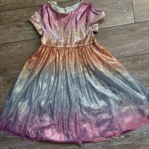 Monsoon Multicolor Sequin Kids Formal Dress